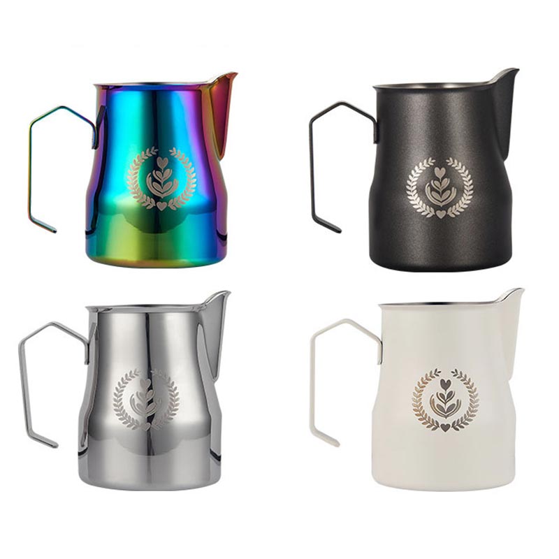 Art Craft Logo - 350ml/500ml Edelstahl Kaffeekanne Milchschaum Tasse Creme
