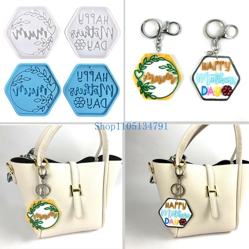 Art And Craft For Mother'S Day - 98km Niedliche Silikonform, sechseckige Charms, Epoxidharzformen,