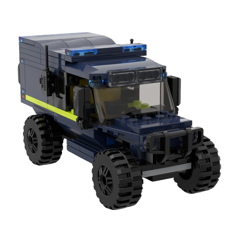 Art Craft Gift Ideas - 160-teiliges MOC Polizei-Stadtmodell Baukasten Weihnachtsgeschenke 3D