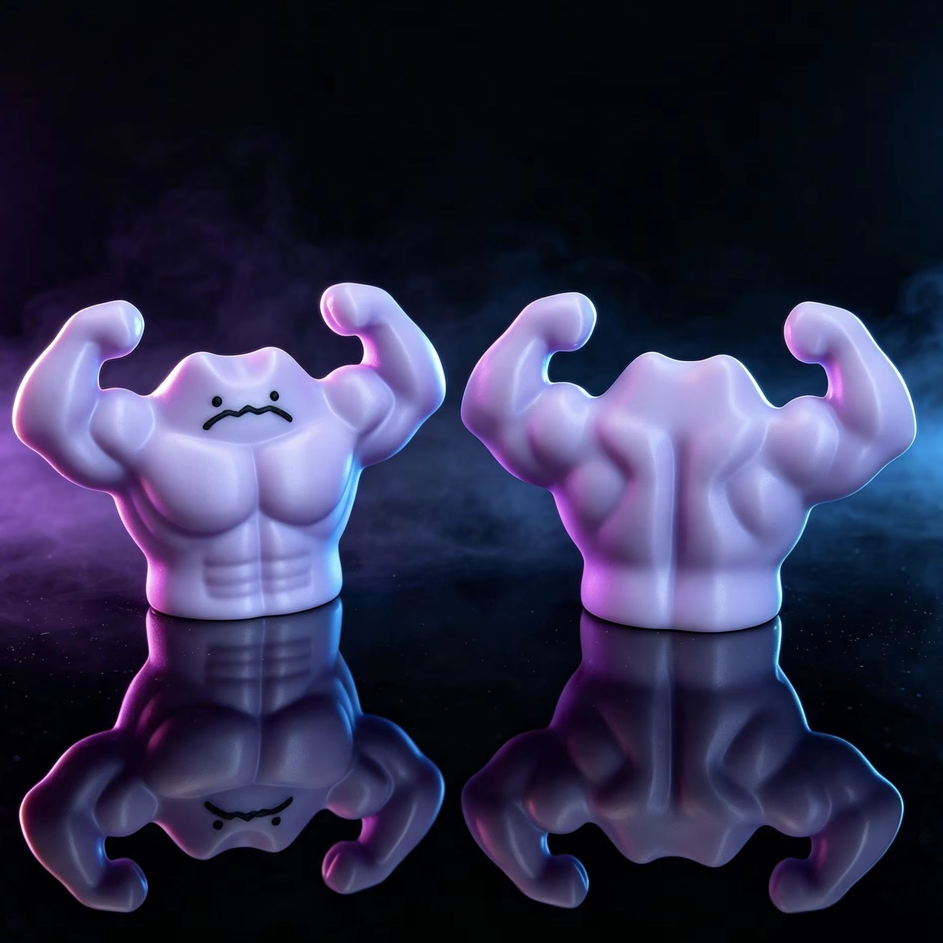 Art Craft Material - Pokémon Neuheit Stressabbau-Skulptur Muskulöses Transformiertes Ditto