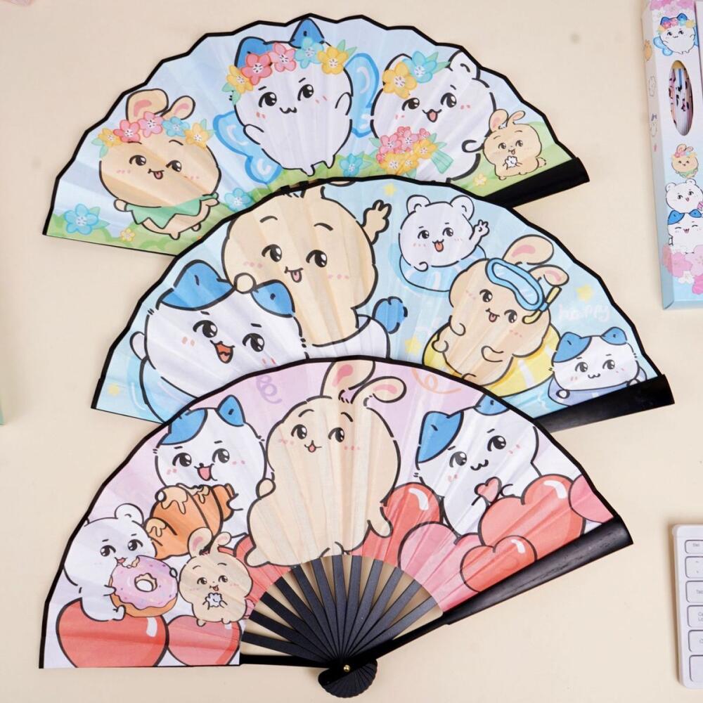 Art Craft Japan - Kawaii Faltfächer Chiikawa Sommer Usagi Holz