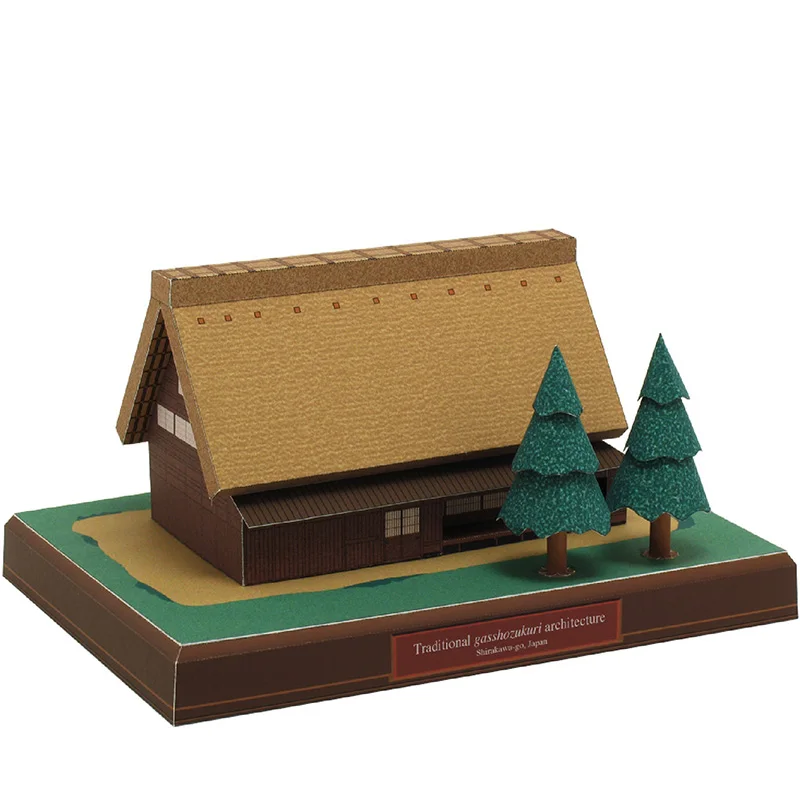 Art Craft Japan - Japan Cottage Gasshozukuri Mini 3D-Papiermodell Haus