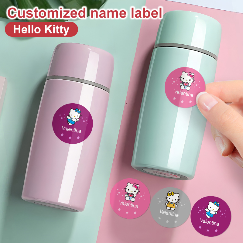 Art Craft Love - Personalisierte Namensaufkleber von Hello Kitty, schöne