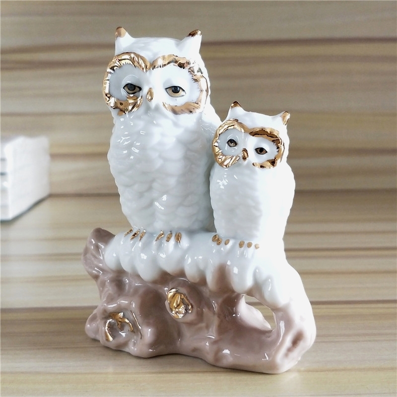 Vergoldete Porzellan-Eulenmutt – Art And Craft For Mother'S Day Bewertung und Preis