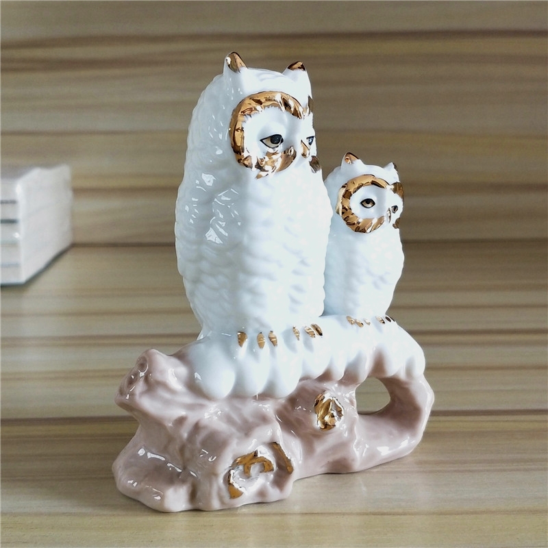 Vergoldete Porzellan-Eulenmutt – Art And Craft For Mother'S Day Bewertung und Preis
