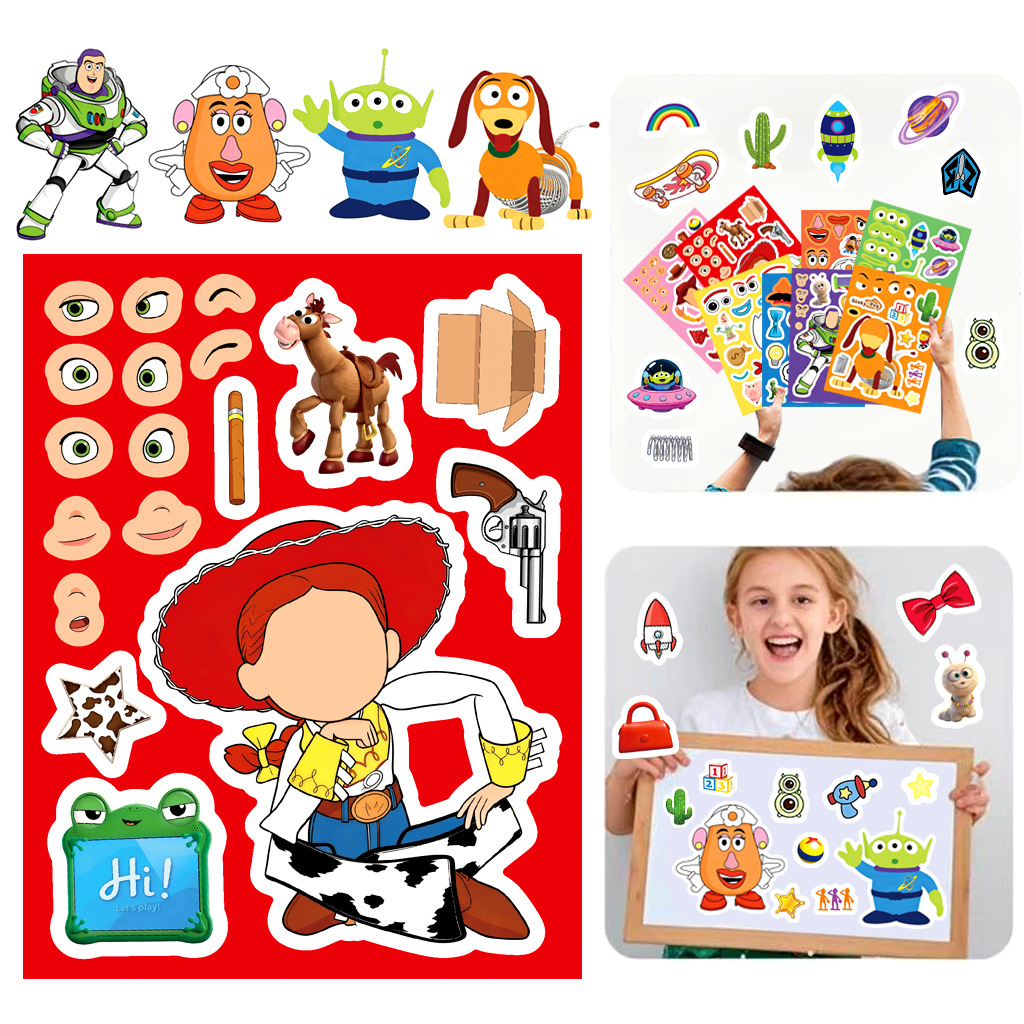 Toy Story 5 Gesichtsaufkleber- – Art Craft Material Bewertung und Preis