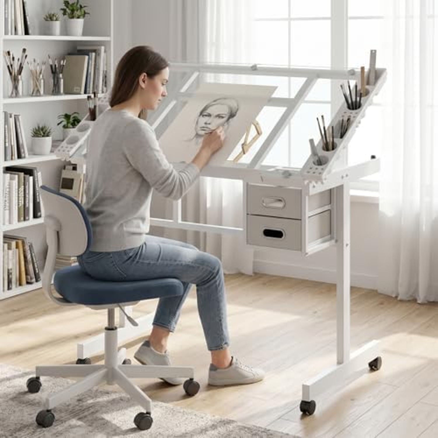 Rollbarer Zeichentisch, Mal- u – Art Crafting Bewertung und Preis
