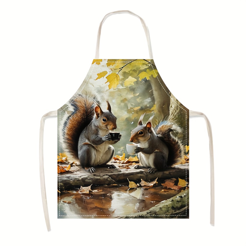 Leinen-Schürze mit Eichhörnche – Art Craft Gift Ideas Bewertung und Preis
