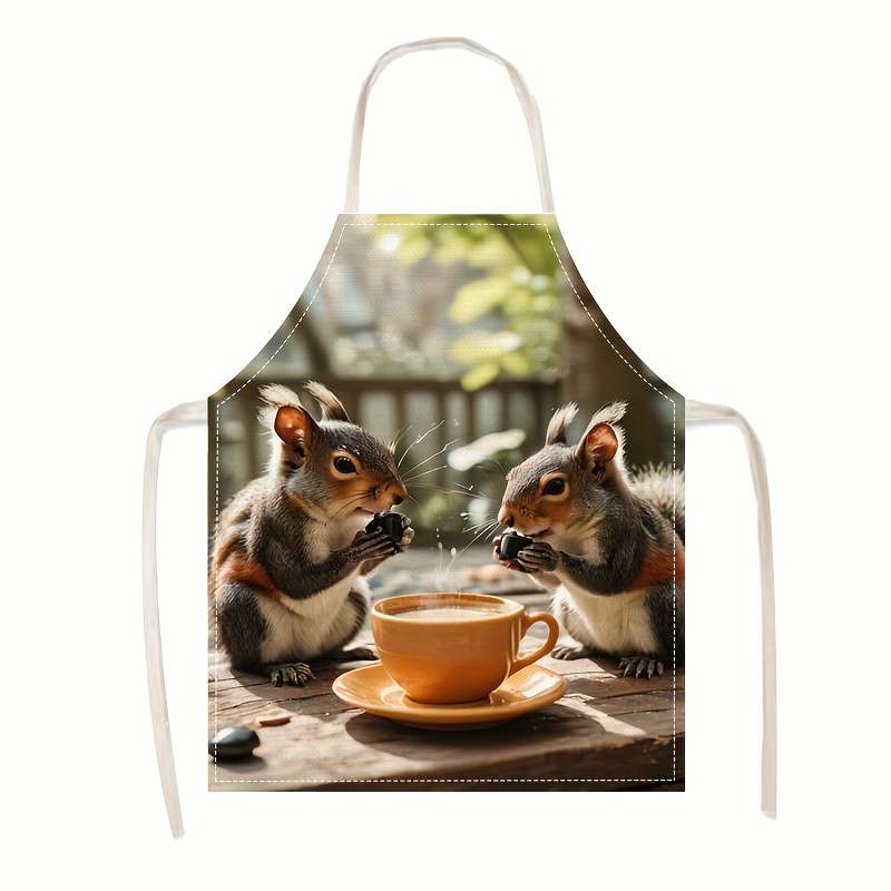 Leinen-Schürze mit Eichhörnche – Art Craft Gift Ideas Bewertung und Preis