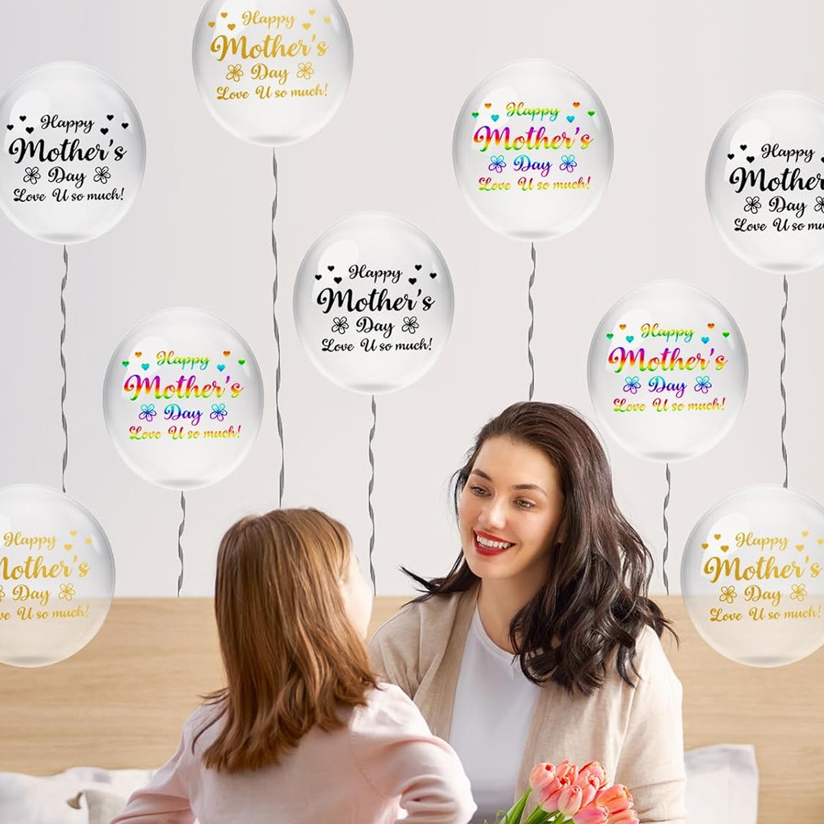 Muttertags-Party-Ballon-Aufkle – Art And Craft For Mother'S Day Bewertung und Preis