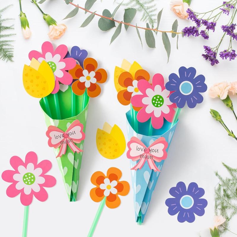 12-teiliges Blumenstrauß-Baste – Art And Craft For Mother'S Day Bewertung und Preis