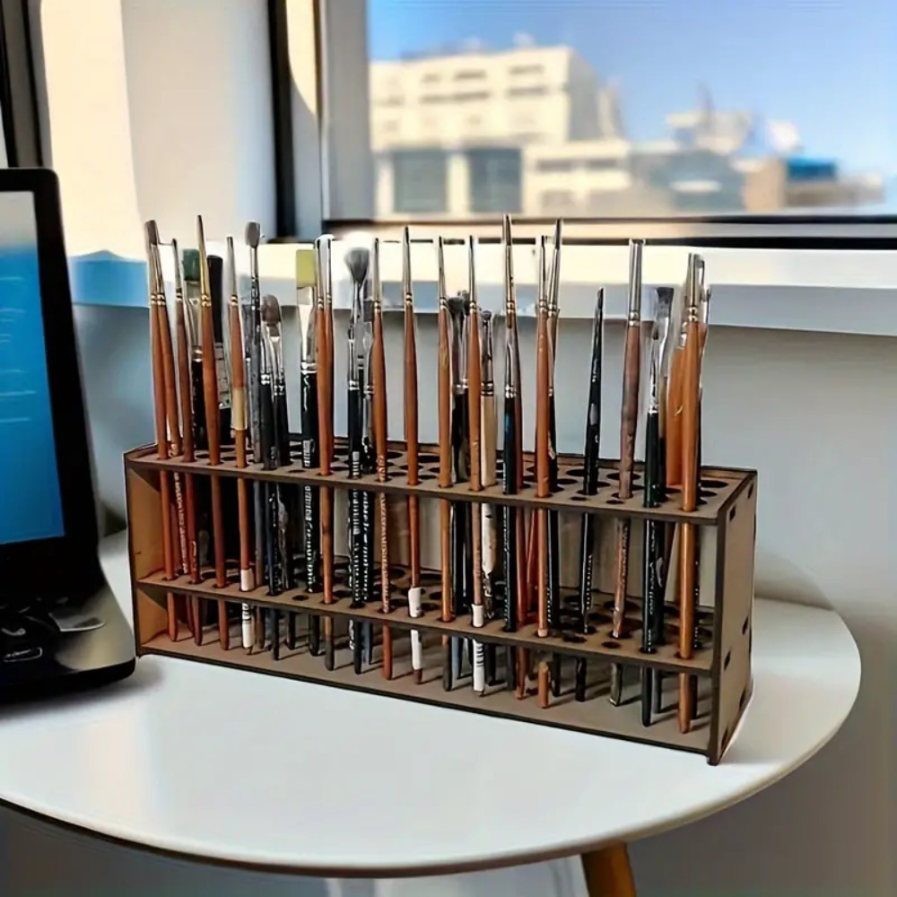 67-Fächer Holz-Pinselhalter Pr – Art Craft Japan Bewertung und Preis