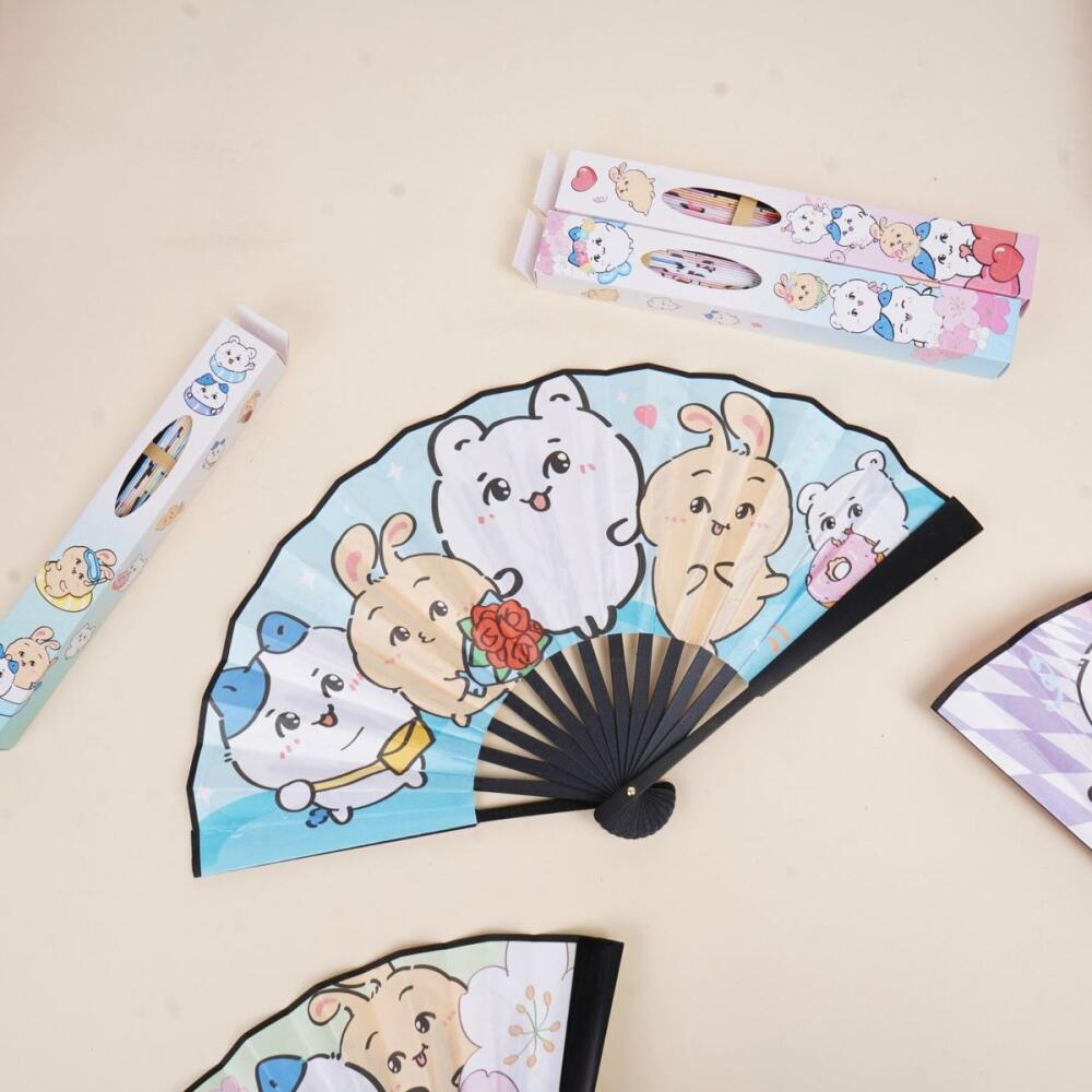 Kawaii Faltfächer Chiikawa Som – Art Craft Japan Bewertung und Preis