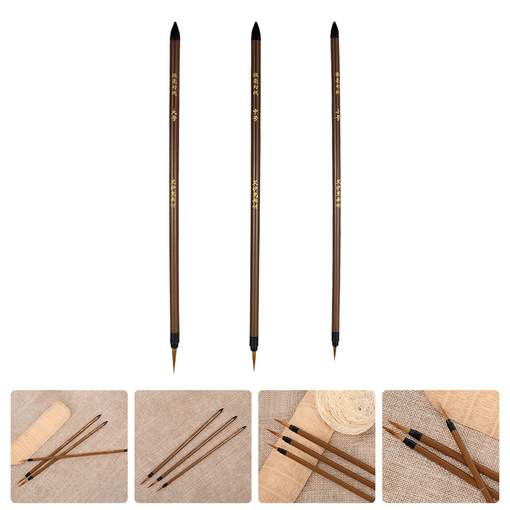 3 Stück Wolfshaar-Linienzeichn – Watercolor Brush Pen Bewertung und Preis
