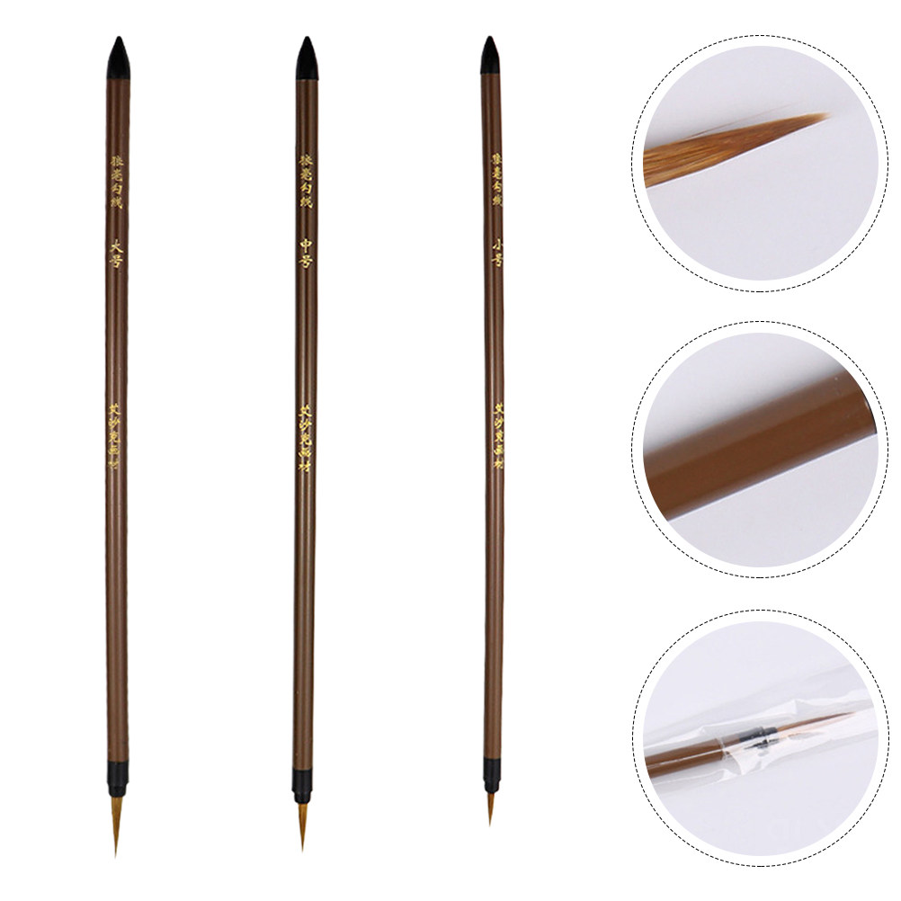 3 Stück Wolfshaar-Linienzeichn – Watercolor Brush Pen Bewertung und Preis