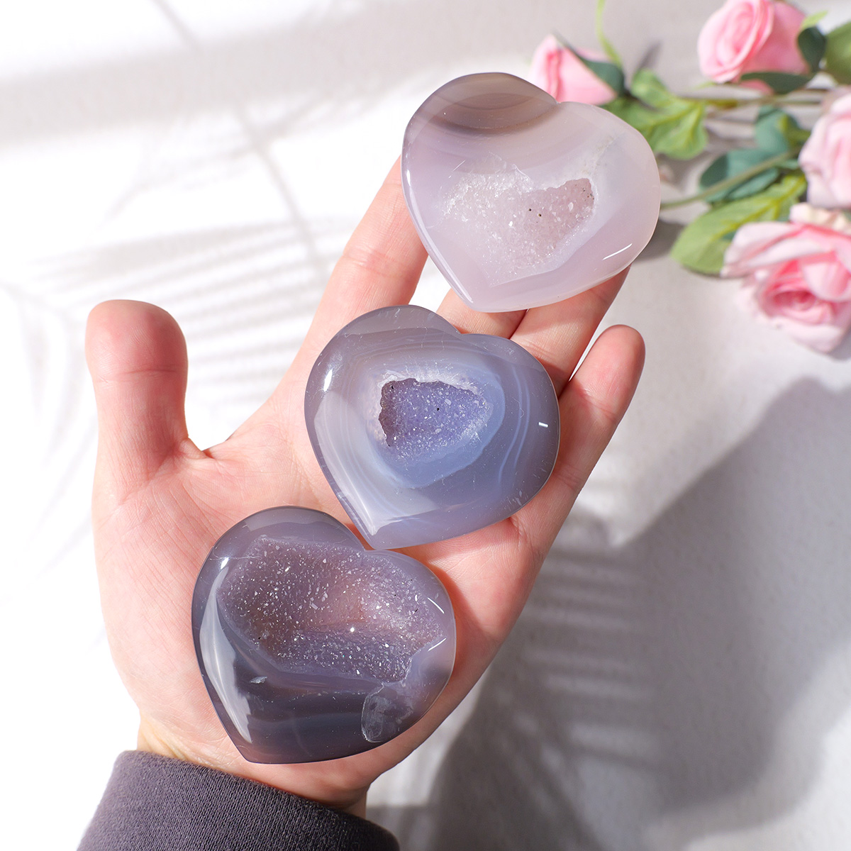 1 x natürlicher Achat, Liebe,  – Art And Craft For Mother'S Day Bewertung und Preis