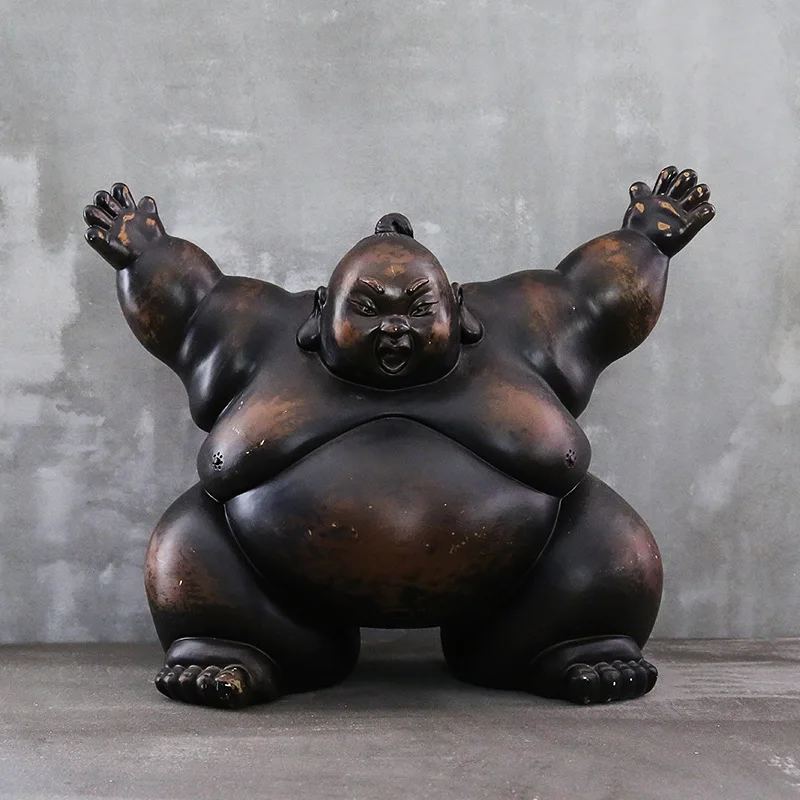 Japanische Sumo-Figur, abstrak – Art Craft Japan Bewertung und Preis
