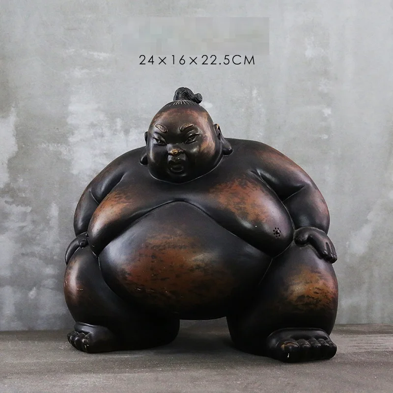 Japanische Sumo-Figur, abstrak – Art Craft Japan Bewertung und Preis
